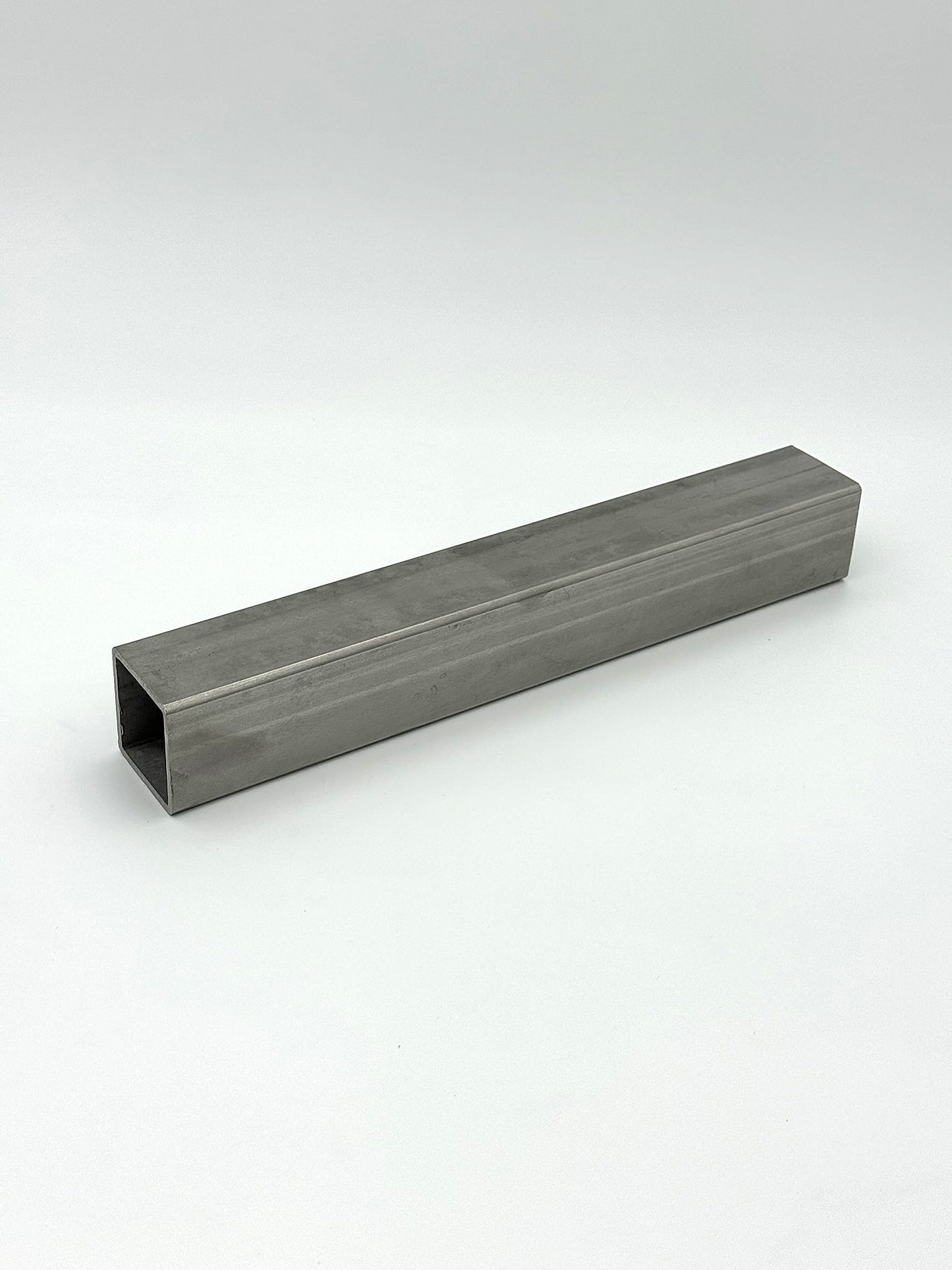 2" x 2" x 11GA stainless steel tube on a white background