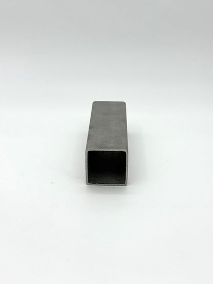 1.75" x 1.75" x 11GA stainless steel tube on a white background