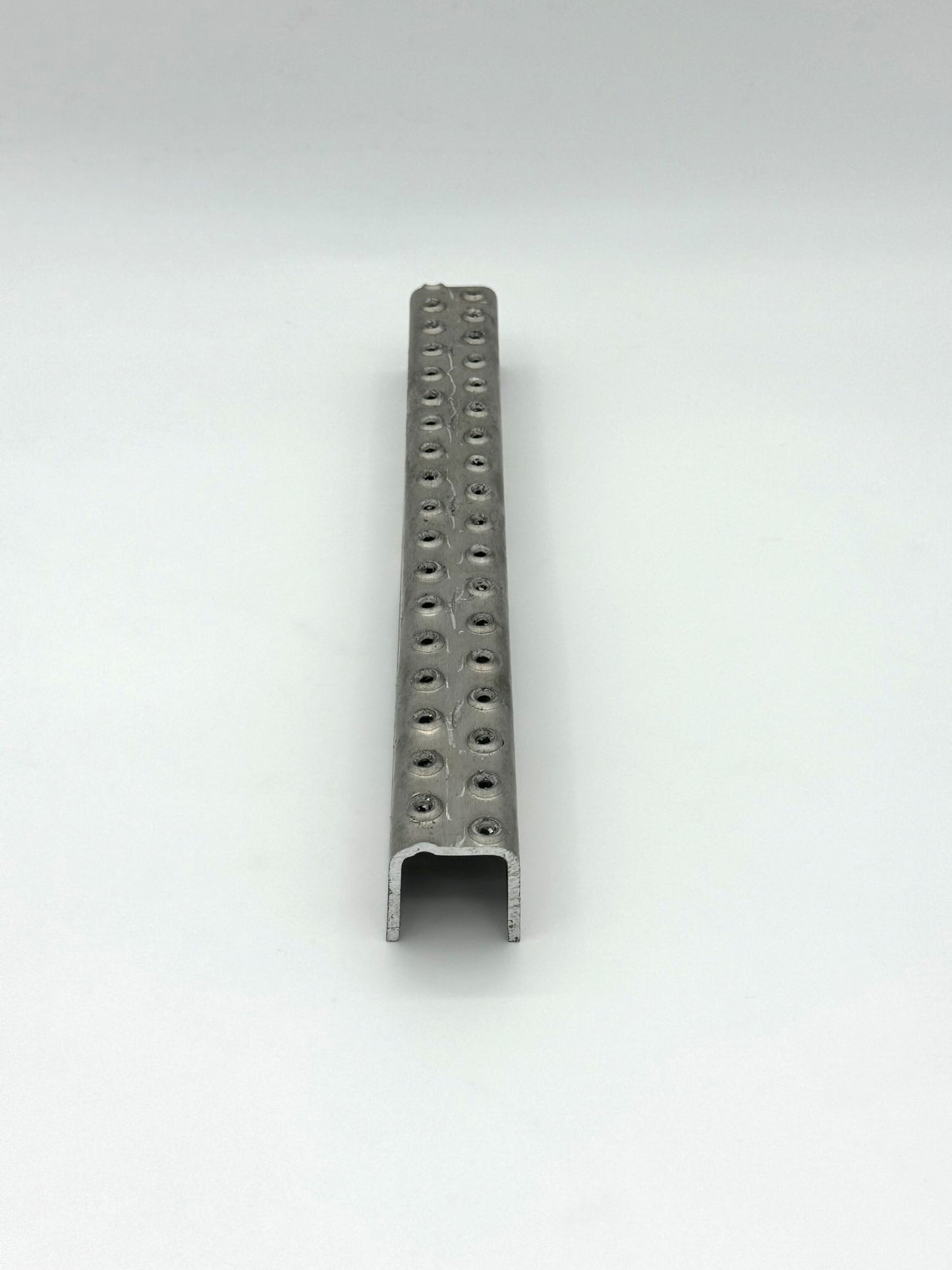 ladder rung material with two rows of anti-slip extrusions