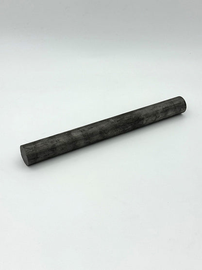 1.25" round carbon steel bar stock on a white background