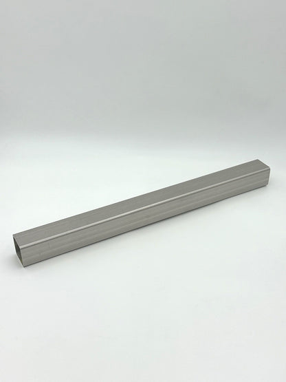 2" x 2" x 11GA stainless steel tube on a white background