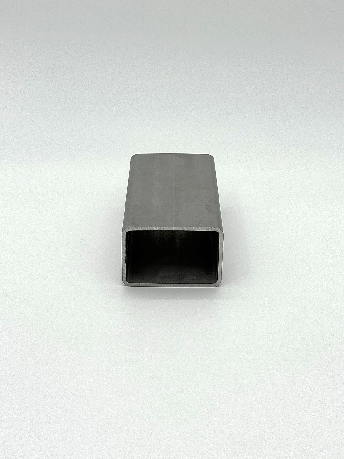 2" x 3" stainless steel tube on a white background