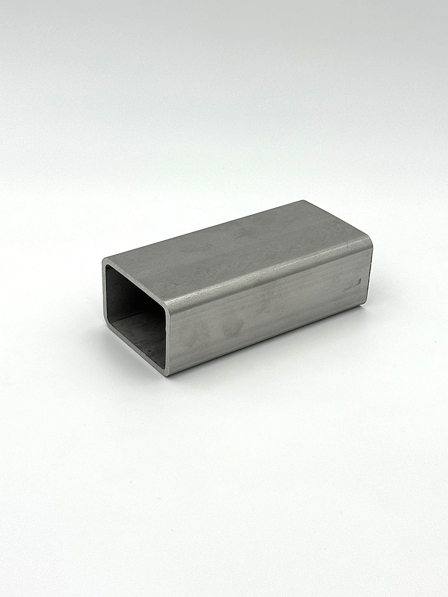 2" x 3" x 7GA stainless steel tube on a white background