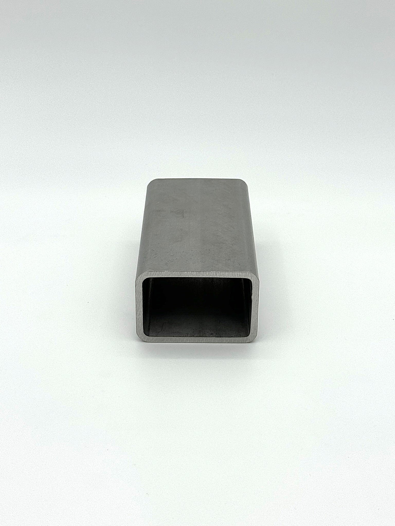 2" x 3" x 7GA stainless steel tube on a white background